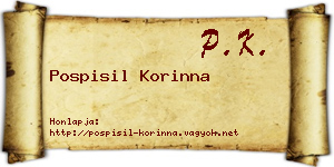 Pospisil Korinna névjegykártya